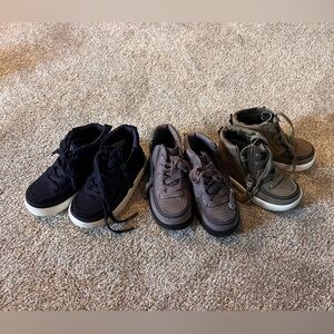 BILLY shoes- Stylish Kids Sneakers - navy blue, Gray, and olive green